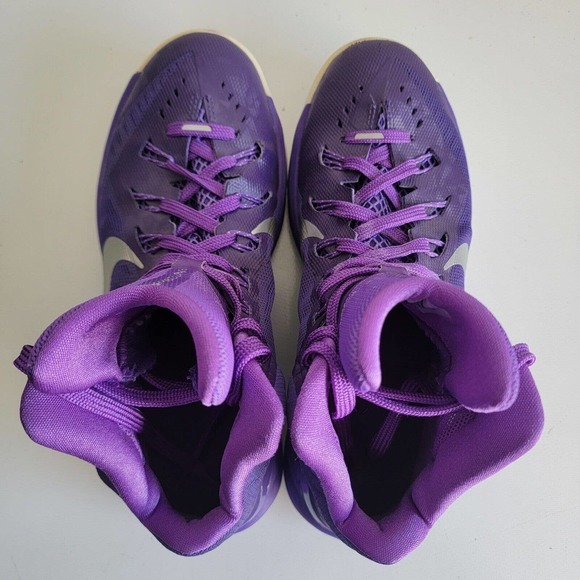 Nike Hyperdunk Men Size 7.5 High Top Basketball Shoes Sneakers Purple 653483-505 - Picture 7 of 12